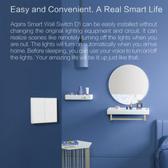 Original Xiaomi Aqara Smart Wall Switch D1,, Single FireWire Single Button Version, Single FireWire Double Button Version, Single FireWire Three Button Version, Zero FireWire Single Button Version, Zero FireWire Double Button Version�������������������...