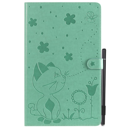 Cat Bee Embossing Pattern Shockproof Table PC Protective Horizontal Flip Leather Case with Card Slots & Wallet & Pen Slot & Sleep / Wake-up Function, For Amazon Kindle Fire HD 10 (2015) / (2017), For Amazon Kindle Paperwhite 4 (2018) / 3 / 2 / 1