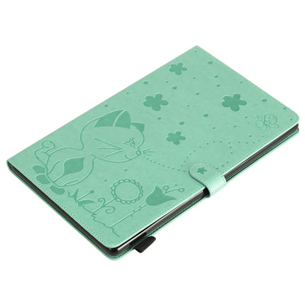 Cat Bee Embossing Pattern Shockproof Table PC Protective Horizontal Flip Leather Case with Card Slots & Wallet & Pen Slot & Sleep / Wake-up Function, For Amazon Kindle Fire HD 10 (2015) / (2017), For Amazon Kindle Paperwhite 4 (2018) / 3 / 2 / 1