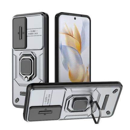 Sliding Camshield TPU + PC Shockproof Phone Case with Holder, For Honor 90 Lite 5G, For Honor 90 5G, For Honor X40 5G