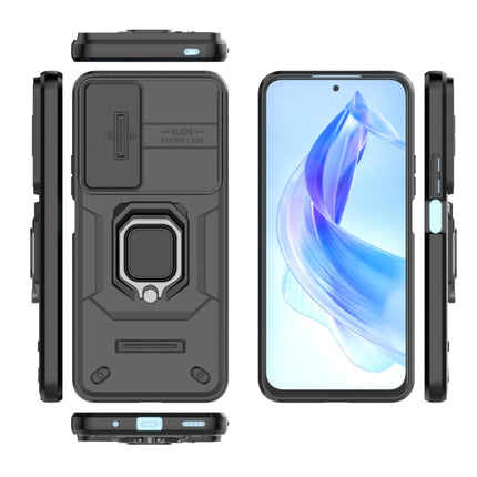 Sliding Camshield TPU + PC Shockproof Phone Case with Holder, For Honor 90 Lite 5G, For Honor 90 5G, For Honor X40 5G