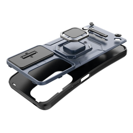 Sliding Camshield TPU + PC Shockproof Phone Case with Holder, For Honor 90 Lite 5G, For Honor 90 5G, For Honor X40 5G