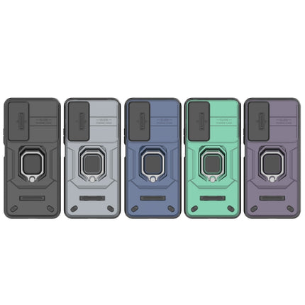 Sliding Camshield TPU + PC Shockproof Phone Case with Holder, For Honor 90 Lite 5G, For Honor 90 5G, For Honor X40 5G