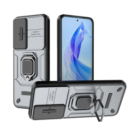 Sliding Camshield TPU + PC Shockproof Phone Case with Holder, For Honor 90 Lite 5G, For Honor 90 5G, For Honor X40 5G