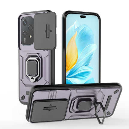 Sliding Camshield TPU + PC Shockproof Phone Case with Holder, For Honor X60 Pro 5G, For Honor X60 5G, For Honor 200 Lite Global, For Honor X50 5G