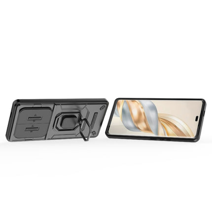 Sliding Camshield TPU + PC Shockproof Phone Case with Holder, For Honor X60 Pro 5G, For Honor X60 5G, For Honor 200 Lite Global, For Honor X50 5G