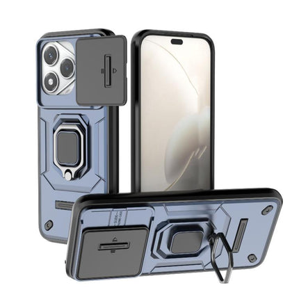 Sliding Camshield TPU + PC Shockproof Phone Case with Holder, For Honor X70 5G, For Honor 400 Pro 5G Global 160.8mm, For Honor 400 Lite 5G Global, For Honor 400 5G Global 156.5mm