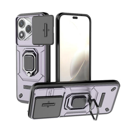 Sliding Camshield TPU + PC Shockproof Phone Case with Holder, For Honor X70 5G, For Honor 400 Pro 5G Global 160.8mm, For Honor 400 Lite 5G Global, For Honor 400 5G Global 156.5mm
