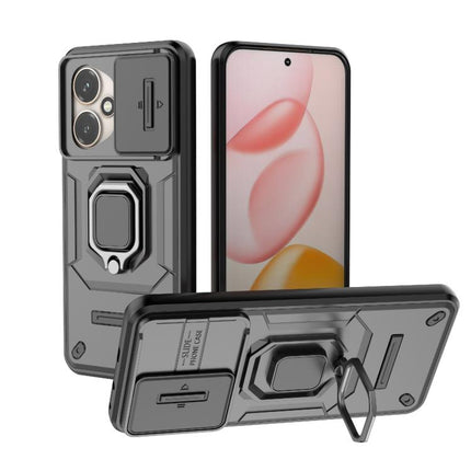 Sliding Camshield TPU + PC Shockproof Phone Case with Holder, For Honor X70 5G, For Honor 400 Pro 5G Global 160.8mm, For Honor 400 Lite 5G Global, For Honor 400 5G Global 156.5mm