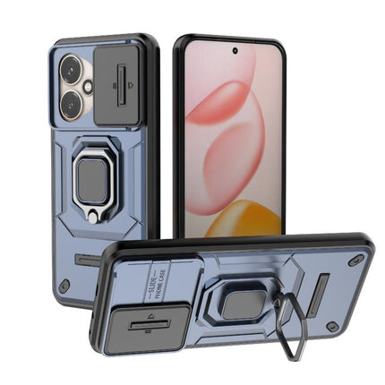 Sliding Camshield TPU + PC Shockproof Phone Case with Holder, For Honor X70 5G, For Honor 400 Pro 5G Global 160.8mm, For Honor 400 Lite 5G Global, For Honor 400 5G Global 156.5mm