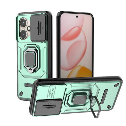 Sliding Camshield TPU + PC Shockproof Phone Case with Holder, For Honor X70 5G, For Honor 400 Pro 5G Global 160.8mm, For Honor 400 Lite 5G Global, For Honor 400 5G Global 156.5mm