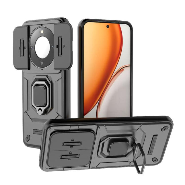 Sliding Camshield TPU + PC Shockproof Phone Case with Holder, For Honor X70 5G, For Honor 400 Pro 5G Global 160.8mm, For Honor 400 Lite 5G Global, For Honor 400 5G Global 156.5mm