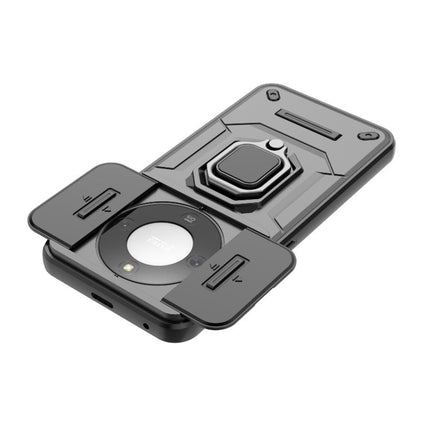 Sliding Camshield TPU + PC Shockproof Phone Case with Holder, For Honor X70 5G, For Honor 400 Pro 5G Global 160.8mm, For Honor 400 Lite 5G Global, For Honor 400 5G Global 156.5mm