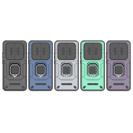 Sliding Camshield TPU + PC Shockproof Phone Case with Holder, For Honor X70 5G, For Honor 400 Pro 5G Global 160.8mm, For Honor 400 Lite 5G Global, For Honor 400 5G Global 156.5mm