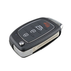 4-button Folding Car Key Shell with Metal Edge Solaris ix35 ix4 Santa For Hyundai Sonata 2014-2017 / Tucson 2016-2019 /  Santa Fe 2013-2016