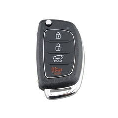 4-button Folding Car Key Shell with Metal Edge Solaris ix35 ix4 Santa For Hyundai Sonata 2014-2017 / Tucson 2016-2019 /  Santa Fe 2013-2016