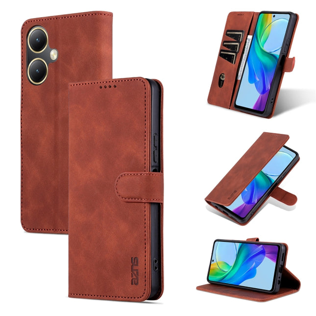 AZNS Skin Feel Calf Texture Flip Leather Phone Case, For vivo Y35+/Y35m+, For vivo Y78 5G / Y36 / Y27 5G, For vivo Y78+/Y78 5G Global/V29 Lite, For vivo Y35 5G/Y56 5G/Y02s 4G/Y16 4G