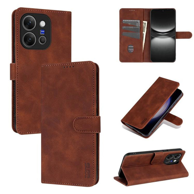 AZNS Skin Feel Calf Texture Flip Leather Phone Case, For vivo X300 E 5G, For vivo Y400 Pro 5G, For vivo S30 Pro mini, For vivo S30