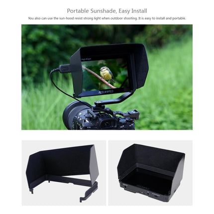 FEELWORLD F5 ProX 5.5 inch 1600nit High Bright Touch Screen DSLR Camera Field Monitor 4K HDMI F970 Install and Power Kit