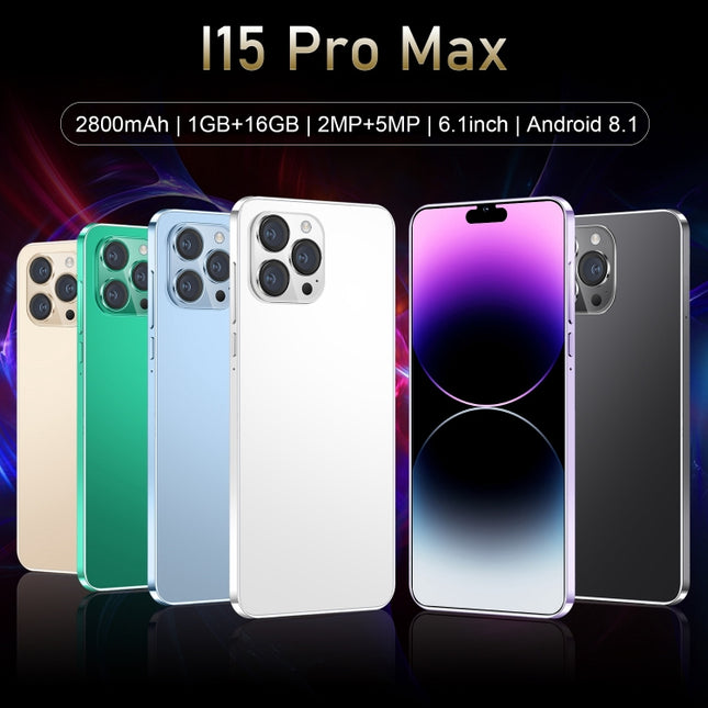 i15 Pro Max / N85, 6,1-Zoll-Bildschirm, Gesichtserkennung, Android 8.1 MTK6580A Quad Core, Netzwerk: 3G, Dual-SIM, i15 Pro Max / N85 1 GB+16 GB, 1 GB+16 GB