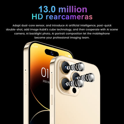 i15 Pro Max / U18, 6,53-Zoll-Bildschirm, Gesichtserkennung, Android 9.1 SC7731E Quad Core, Netzwerk: 3G, Dual-SIM, i15 Pro Max / U18 2 GB+16 GB