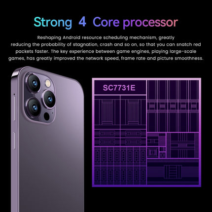 i15 Pro Max / U18, 6,53-Zoll-Bildschirm, Gesichtserkennung, Android 9.1 SC7731E Quad Core, Netzwerk: 3G, Dual-SIM, i15 Pro Max / U18 2 GB+16 GB