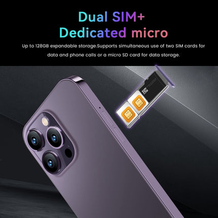 i15 Pro Max / U18, 6,53-Zoll-Bildschirm, Gesichtserkennung, Android 9.1 SC7731E Quad Core, Netzwerk: 3G, Dual-SIM, i15 Pro Max / U18 2 GB+16 GB