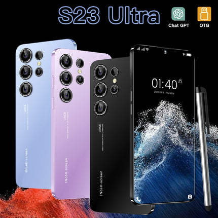 S23 Ultra / U19, 6.53 inch Screen, Face ID & Side Fingerprint Identification, Android 9.1 MTK6753 Octa Core, Network: 4G, Dual SIM, 3GB+64GB