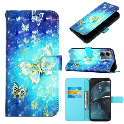 3D Painting Horizontal Flip Leather Phone Case, For Motorola Edge 40 Neo, For Motorola Moto G14, For Motorola Moto G Stylus 4G 2023