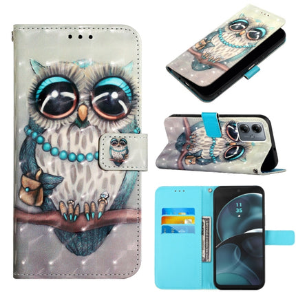3D Painting Horizontal Flip Leather Phone Case, For Motorola Edge 40 Neo, For Motorola Moto G14, For Motorola Moto G Stylus 4G 2023