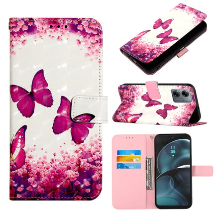 3D Painting Horizontal Flip Leather Phone Case, For Motorola Edge 40 Neo, For Motorola Moto G14, For Motorola Moto G Stylus 4G 2023