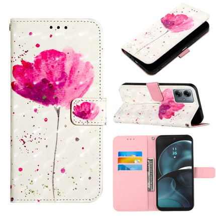 3D Painting Horizontal Flip Leather Phone Case, For Motorola Edge 40 Neo, For Motorola Moto G14, For Motorola Moto G Stylus 4G 2023