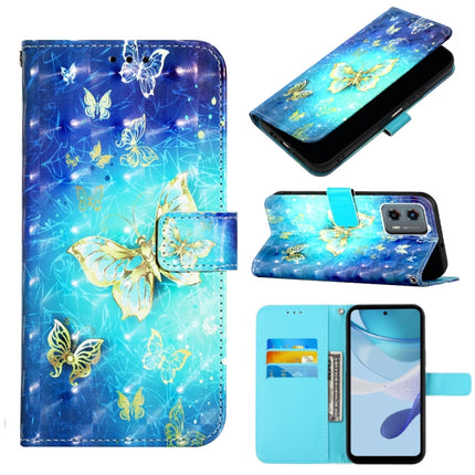 3D Painting Horizontal Flip Leather Phone Case, For Motorola Moto E13, For Motorola Moto G73, For Motorola Moto G 5G 2023