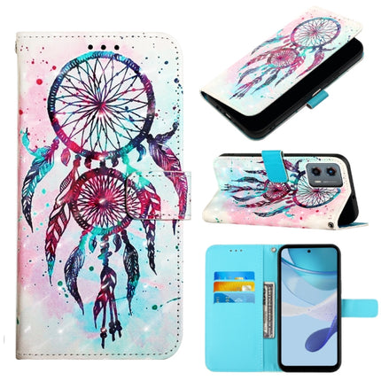 3D Painting Horizontal Flip Leather Phone Case, For Motorola Moto E13, For Motorola Moto G73, For Motorola Moto G 5G 2023