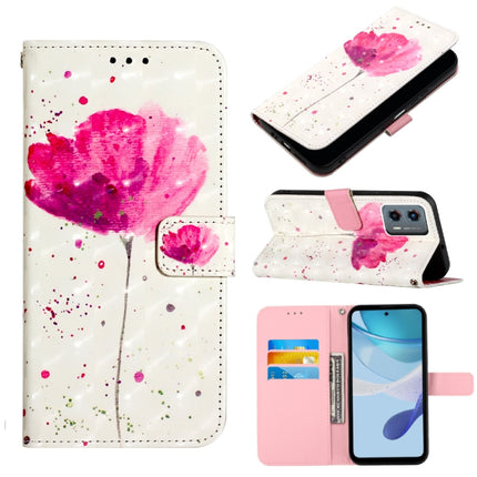 3D Painting Horizontal Flip Leather Phone Case, For Motorola Moto E13, For Motorola Moto G73, For Motorola Moto G 5G 2023