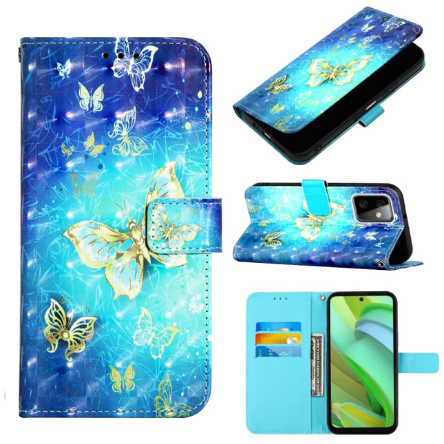 3D Painting Horizontal Flip Leather Phone Case, For Motorola Moto G Power 2023, For Motorola Moto G Stylus 5G 2023, For Motorola Edge+ 2023 / Moto X40