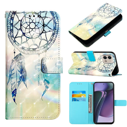 3D Painting Horizontal Flip Leather Phone Case, For Motorola Moto G Power 2023, For Motorola Moto G Stylus 5G 2023, For Motorola Edge+ 2023 / Moto X40