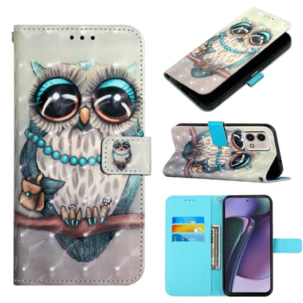 3D Painting Horizontal Flip Leather Phone Case, For Motorola Moto G Power 2023, For Motorola Moto G Stylus 5G 2023, For Motorola Edge+ 2023 / Moto X40