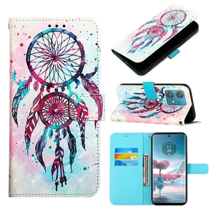 3D Painting Horizontal Flip Leather Phone Case, For Motorola Edge 40 Neo, For Motorola Moto G14, For Motorola Moto G Stylus 4G 2023