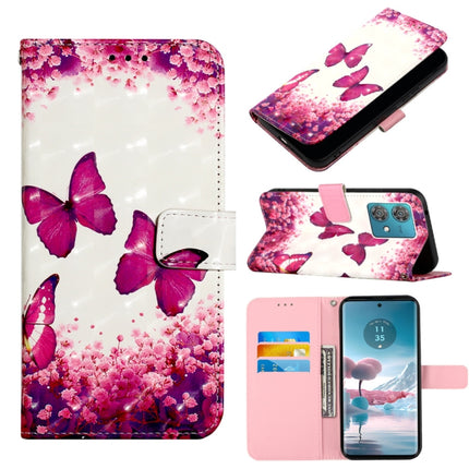 3D Painting Horizontal Flip Leather Phone Case, For Motorola Edge 40 Neo, For Motorola Moto G14, For Motorola Moto G Stylus 4G 2023