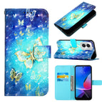 For Motorola Moto G Play 4G 2024 / Golden Butterfly