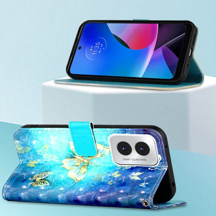 3D Painting Horizontal Flip Leather Phone Case, For Motorola Moto G Play 4G 2024, For Motorola Moto G Power 5G 2024, For Motorola Edge 40 5G Global / Edge 2023 US