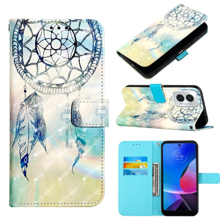 3D Painting Horizontal Flip Leather Phone Case, For Motorola Moto G Play 4G 2024, For Motorola Moto G Power 5G 2024, For Motorola Edge 40 5G Global / Edge 2023 US
