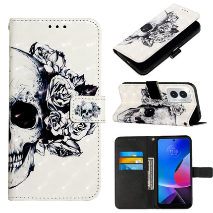 3D Painting Horizontal Flip Leather Phone Case, For Motorola Moto G Play 4G 2024, For Motorola Moto G Power 5G 2024, For Motorola Edge 40 5G Global / Edge 2023 US