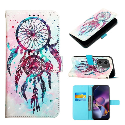 3D Painting Horizontal Flip Leather Phone Case, For Motorola Edge 50 Pro, For Motorola Edge 50 Fusion, For Motorola Moto G Stylus 5G 2024