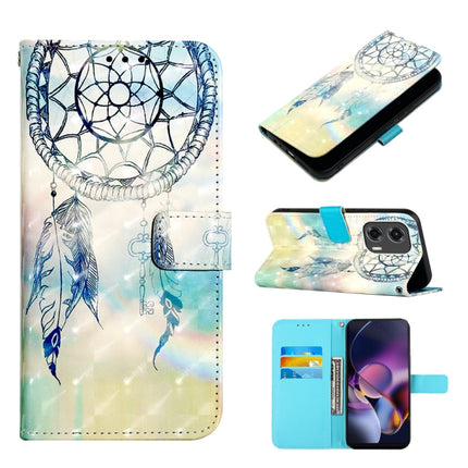 3D Painting Horizontal Flip Leather Phone Case, For Motorola Edge 50 Pro, For Motorola Edge 50 Fusion, For Motorola Moto G Stylus 5G 2024