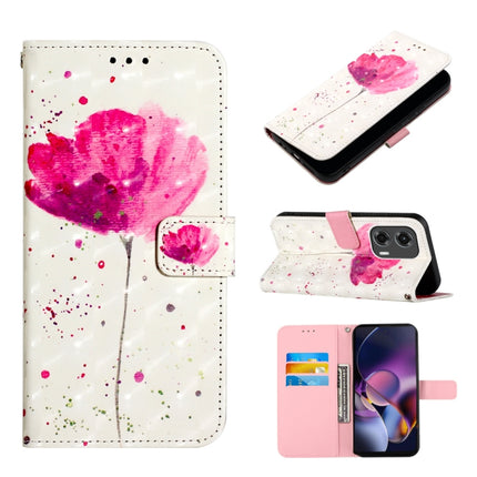 3D Painting Horizontal Flip Leather Phone Case, For Motorola Edge 50 Pro, For Motorola Edge 50 Fusion, For Motorola Moto G Stylus 5G 2024