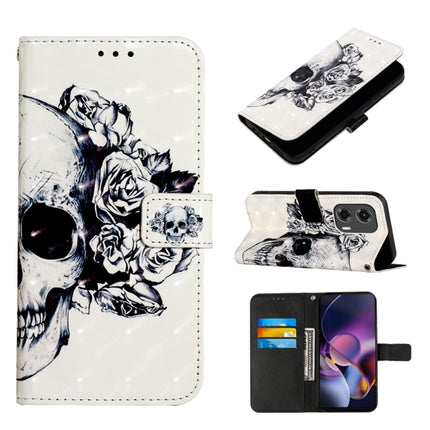 3D Painting Horizontal Flip Leather Phone Case, For Motorola Edge 50 Pro, For Motorola Edge 50 Fusion, For Motorola Moto G Stylus 5G 2024