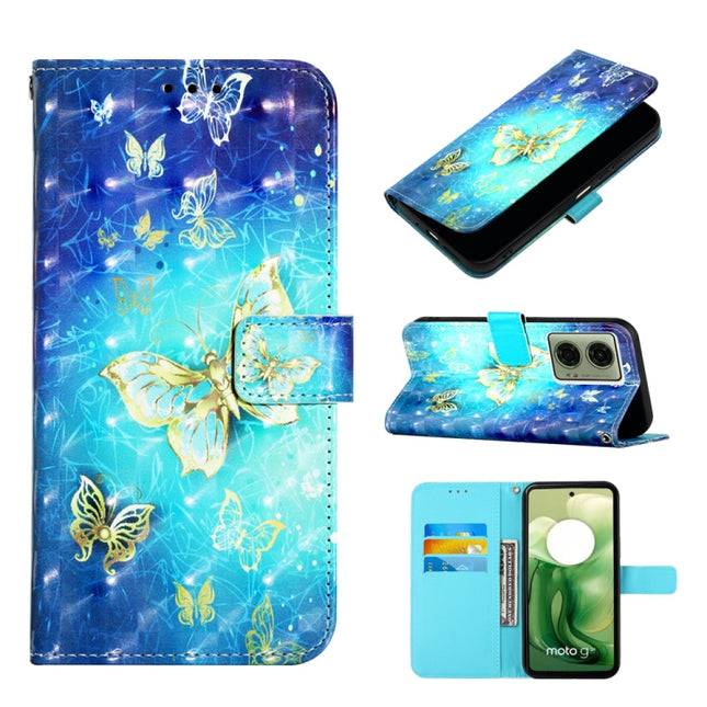 3D Painting Horizontal Flip Leather Phone Case, For Motorola Moto G04 4G / G24 4G, For Motorola Moto G Play 5G 2024, For Motorola Moto G34