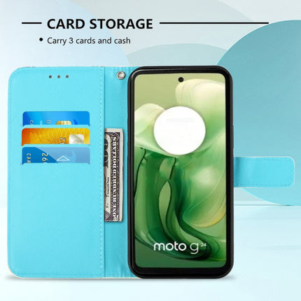 3D Painting Horizontal Flip Leather Phone Case, For Motorola Moto G04 4G / G24 4G, For Motorola Moto G Play 5G 2024, For Motorola Moto G34